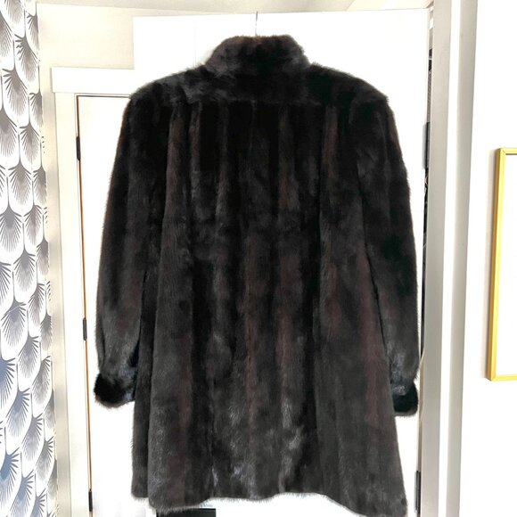 Vintage Pappas Furs Genuine Mink Coat - Picture 7 of 13